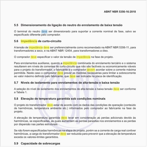 Qual deve ser a impedância de curto-circuito?