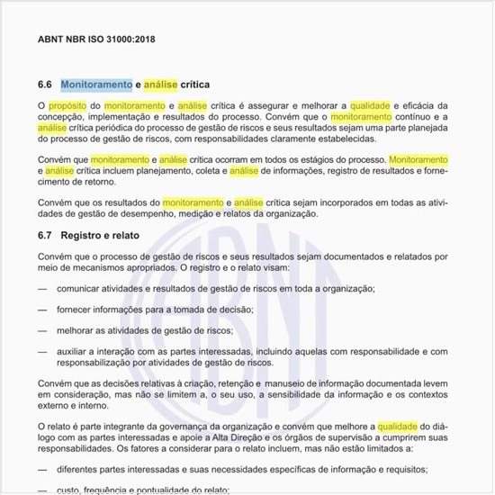 Qual o propósito do monitoramento e análise crítica?