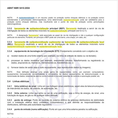 Em que consiste um barramento de equipotencialização suplementar ou barramento de equipotencialização local (BEL)?