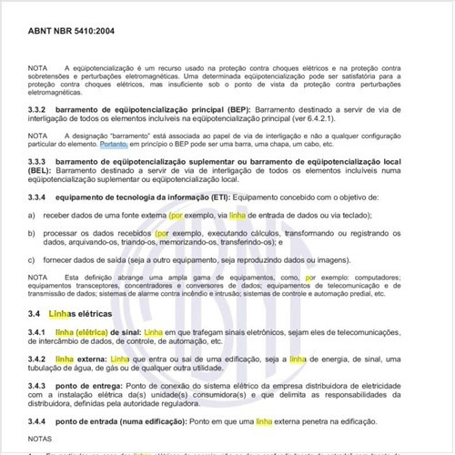 O que se entende por uma linha (elétrica) de sinal?