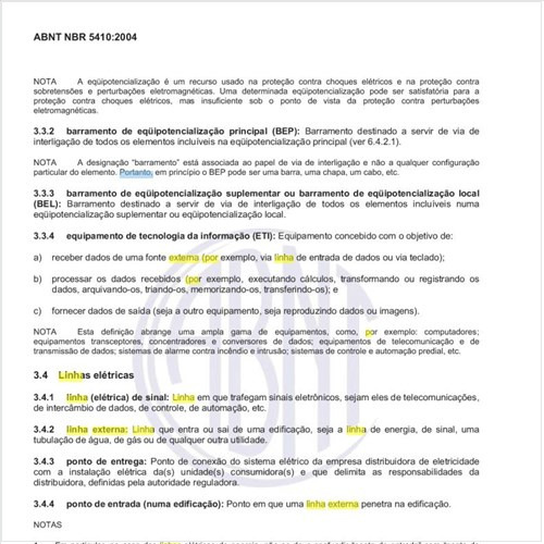 O que se entende por uma linha externa de uma edificação?