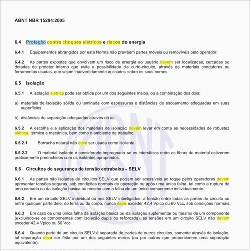 Como deve ser executada a proteção contra choques elétricos e riscos de energia?