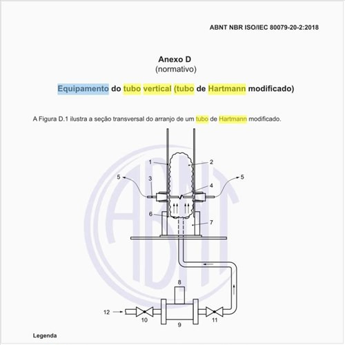 Qual a aparência do equipamento do tubo vertical (tubo de Hartmann modificado)?