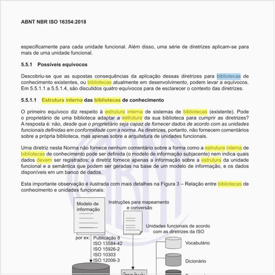 Como deve ser a estrutura interna das bibliotecas de conhecimento?
