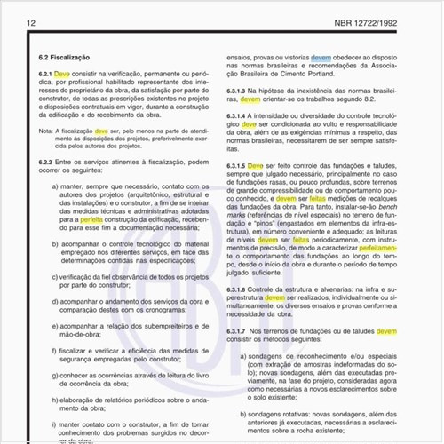 Como deve ser feita a execução da construção?
