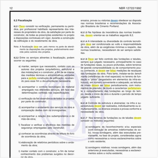 Como deve ser feita a execução da construção?