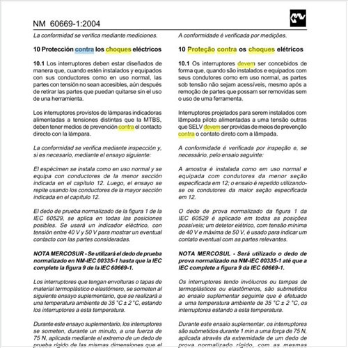 Como deve ser executada a proteção contra os choques elétricos?