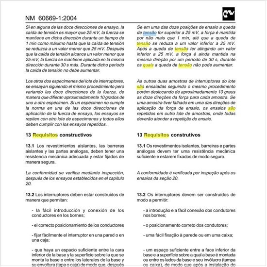 Quais são os requisitos construtivos?