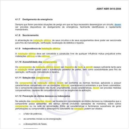 Como devem ser dispostos em geral os componentes da instalação elétrica de modo a permitir sua acessibilidade?