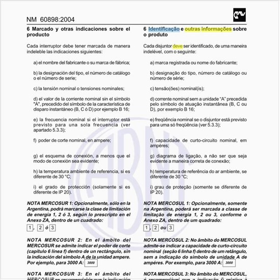Como deve ser feita a identificação e outras informações sobre o produto?