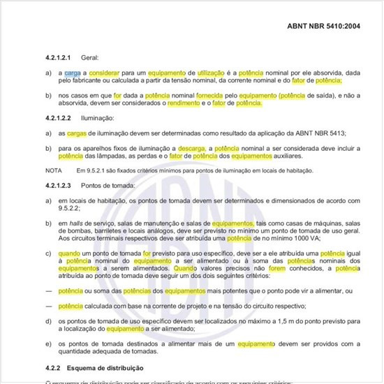 Na previsão de carga qual a carga a considerar para um equipamento de utilização considerando o rendimento e o fator de potência quando for o caso?