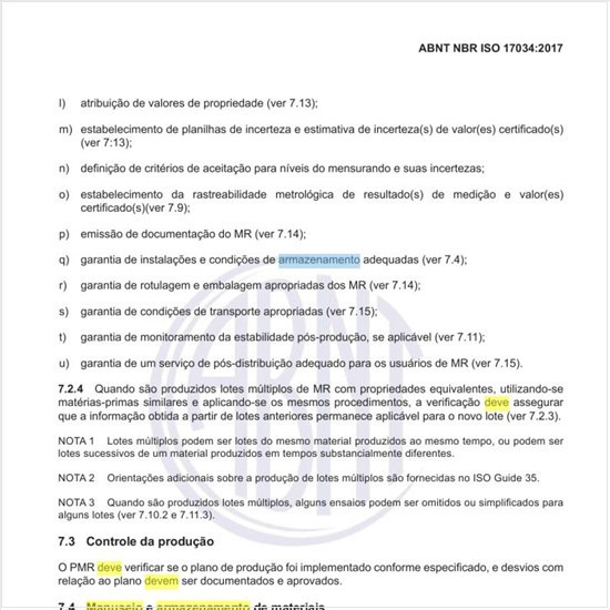Como deve ser feito o manuseio e armazenamento de materiais?
