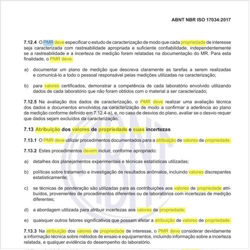 Como o PMR deve executar a atribuição dos valores de propriedade e suas incertezas?