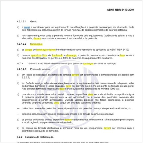 Como deve ser feita a previsão de carga de iluminação e em particular para os aparelhos fixos de iluminação a descarga?