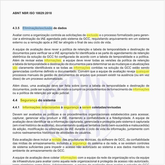 Quais são as informações relacionadas à segurança a serem coletadas/revisadas?