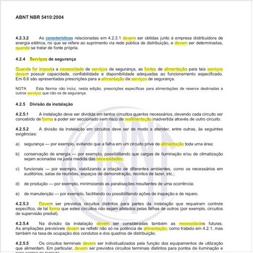 Quais devem ser as características das fontes de alimentação quando for imposta a necessidade de serviços de segurança?