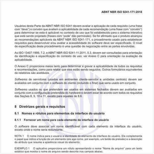 Como fornecer um nome para cada elemento da interface do usuário?