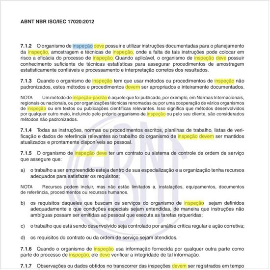 Como deve ser feito o tratamento de itens de inspeção e amostras?