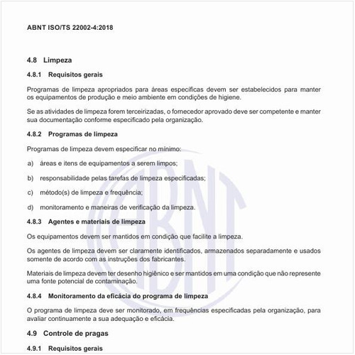 O que deve ser feito em relação à limpeza?