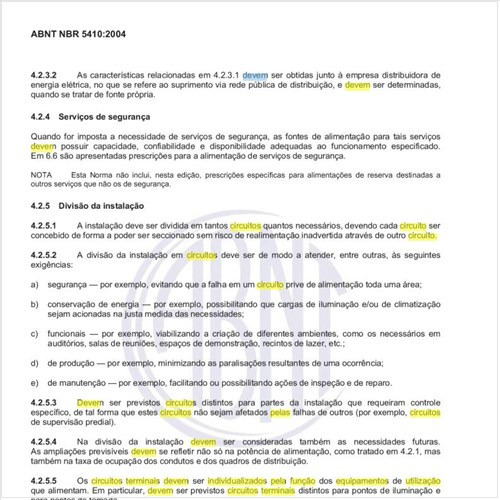 Como devem ser individualizados os circuitos terminais pela função dos equipamentos de utilização que alimentam?