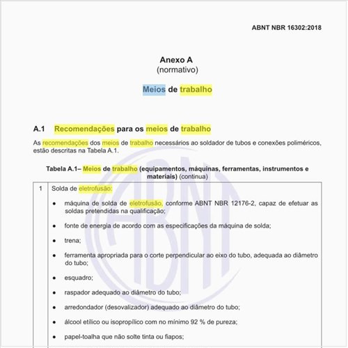 Quais são as recomendações para os meios de trabalho para um soldador?