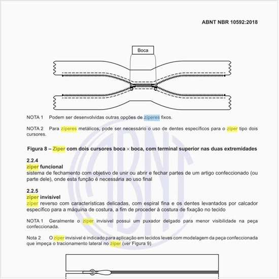 O que é um zíper reverso?