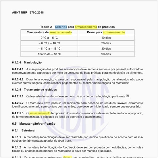 Quais devem ser os critérios para armazenamento de produtos?