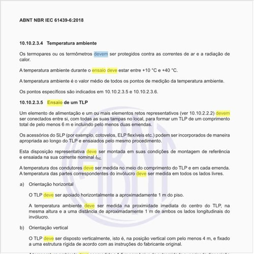 Como deve ser feito o ensaio de um TLP?