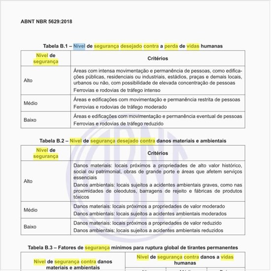 Qual o nível de segurança desejado contra a perda de vidas humanas?