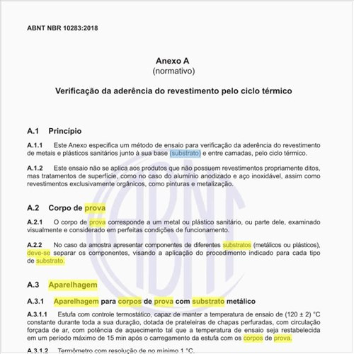 Qual deve ser a aparelhagem para corpos de prova com substrato metálico?