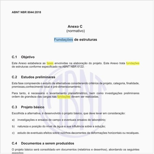 Quais são as fases das fundações de estruturas?