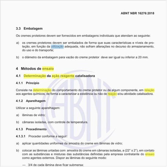 Qual é o ensaio para a determinação da ação reagente catalisadora?
