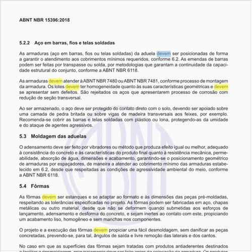 Como devem ser executadas as fôrmas?