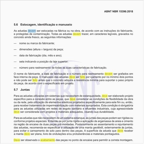 Como deve ser feito o acabamento das aduelas?