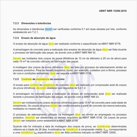 Como deve ser feito o controle de resistência do concreto?