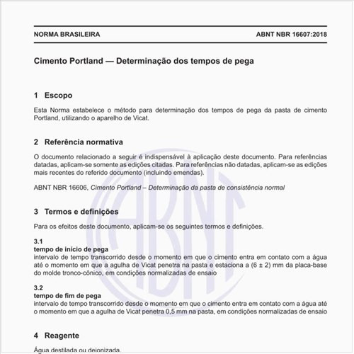 Qual deve ser a aparelhagem para a realização do ensaio?