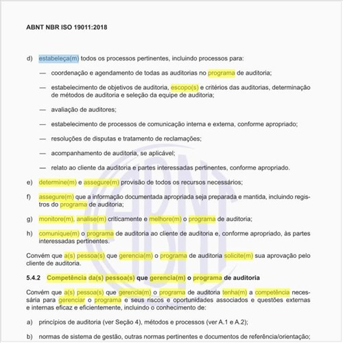 Qual (is) deve (m) ser a (s) competência da (s) pessoa (s) que gerencia (m) o programa de auditoria?