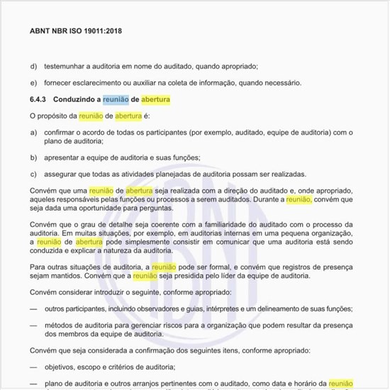 Como conduzir a reunião de abertura de uma auditoria?