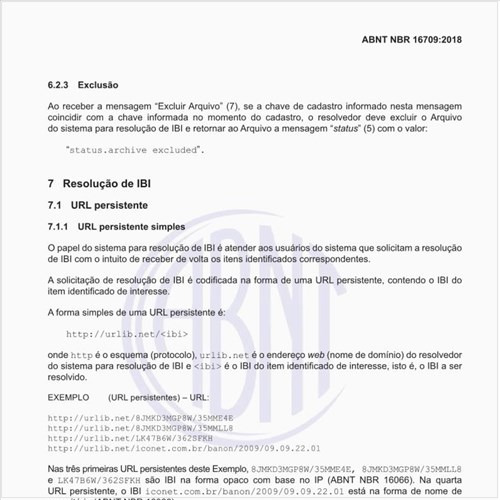 Quais as regras definindo a formação de uma URL-persistente?