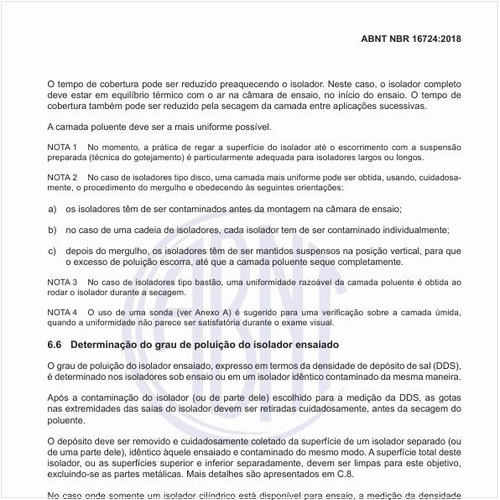 Como fazer a determinação do grau de poluição do isolador ensaiado?