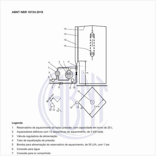 Qual o arranjo típico de um gerador de névoa a vapor?