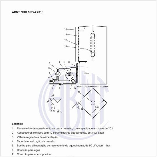 Qual o arranjo típico de um gerador de névoa a vapor?