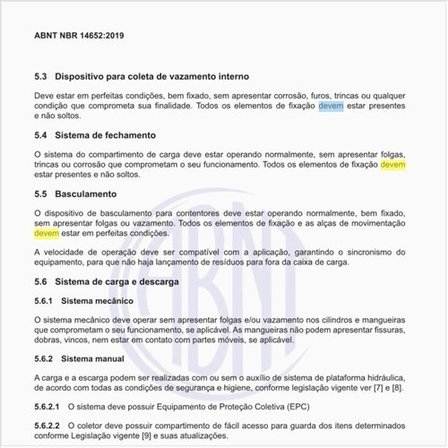 Como devem ser os comandos de acionamento?