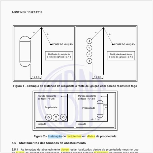 Como deve ser feita a instalação de recipientes em divisa de propriedade?