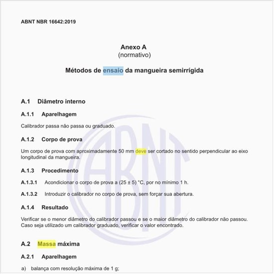 Como deve ser feito o ensaio de massa máxima?