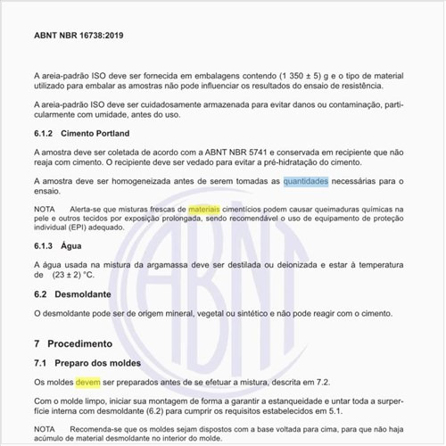Quais devem ser as quantidades de materiais da argamassa?