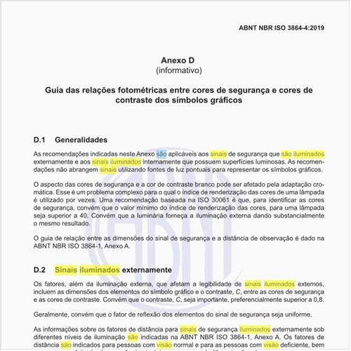 Quais são os sinais iluminados externamente?