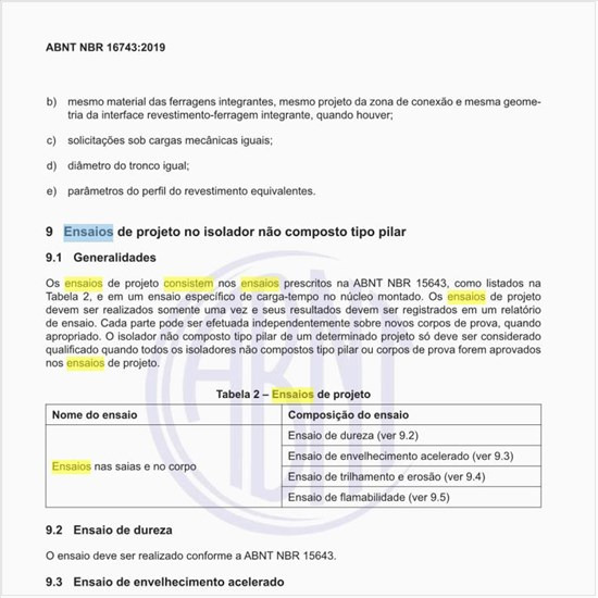 No que consistem os ensaios de projeto?