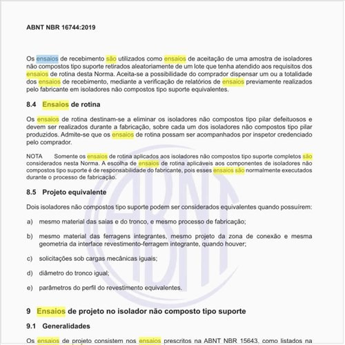 Quais são os ensaios de rotina?