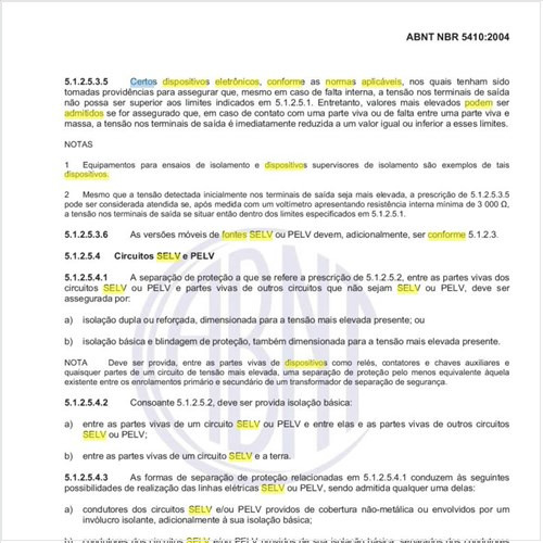 Quando certos dispositivos eletrônicos conforme as normas aplicáveis podem ser admitidos como fontes SELV ou PELV?